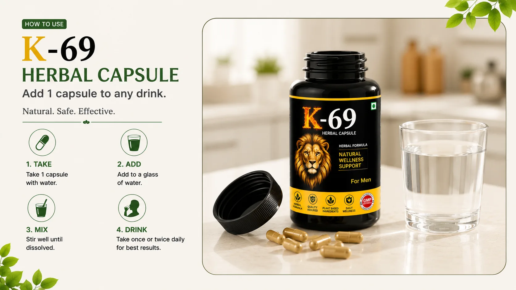 K69 wellness how to use