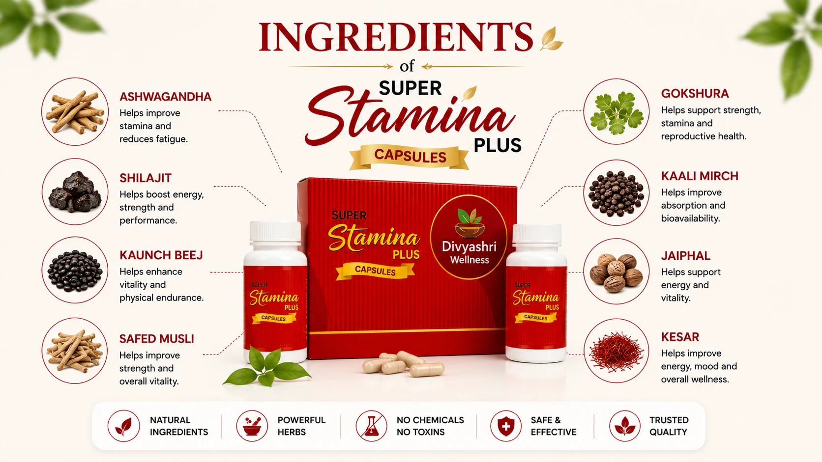 Stamina plus ingridients