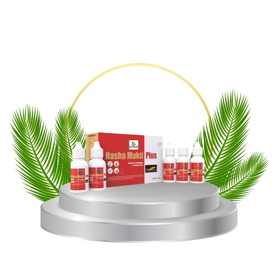 Divya Shri Nasha Mukti Plus Herbal Drops - 5 x 30ml - Ayurvedic Herbal Formulation